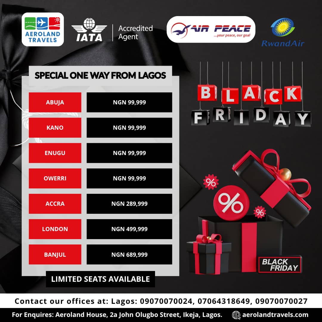 ✈️ BLACK FRIDAY AIR PEACE & RWAND AIR  DEALS ARE HERE! 🖤🔥